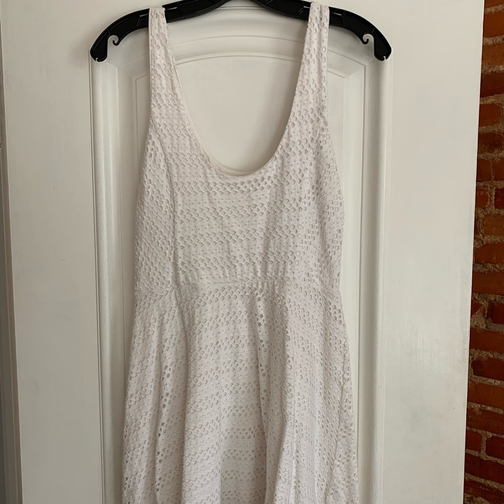 White eyelet dress